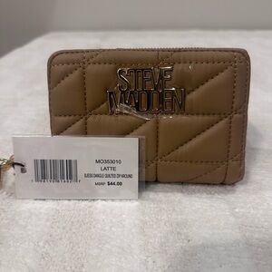 Steve Madden Latte Quilted Wallet
